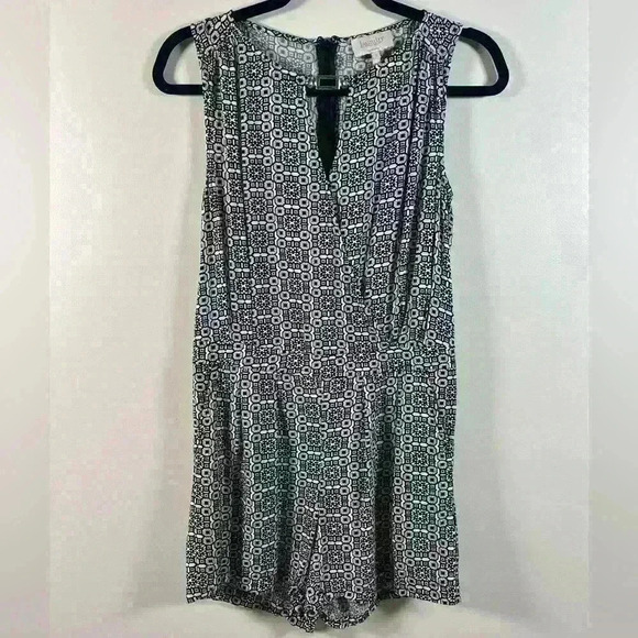 Laundry by Shelli Segal Romper Sleeveless Black and White Design Size 2 - Picture 4 of 12